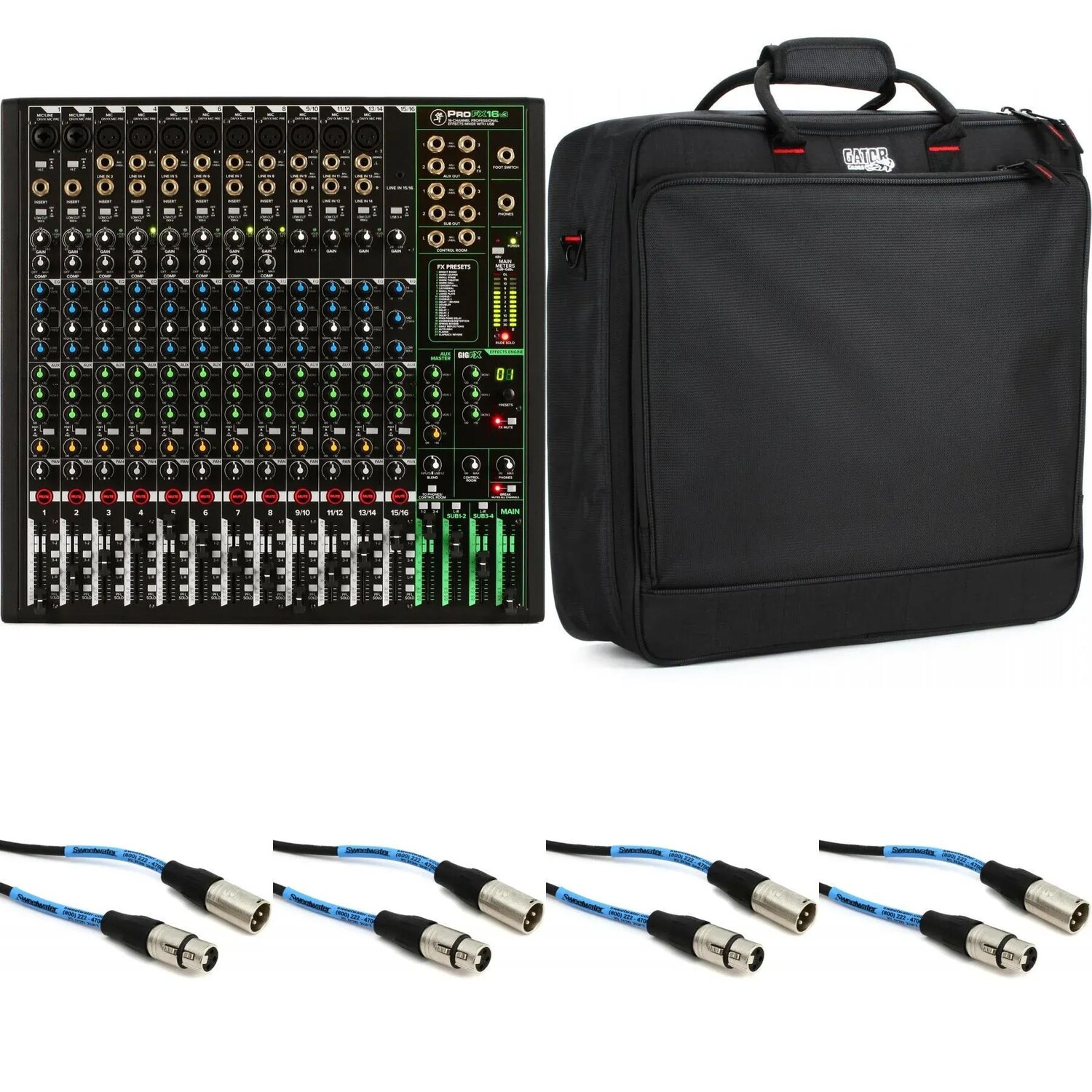 

16-канальный микшер Mackie ProFX16v3 с USB и набором эффектов