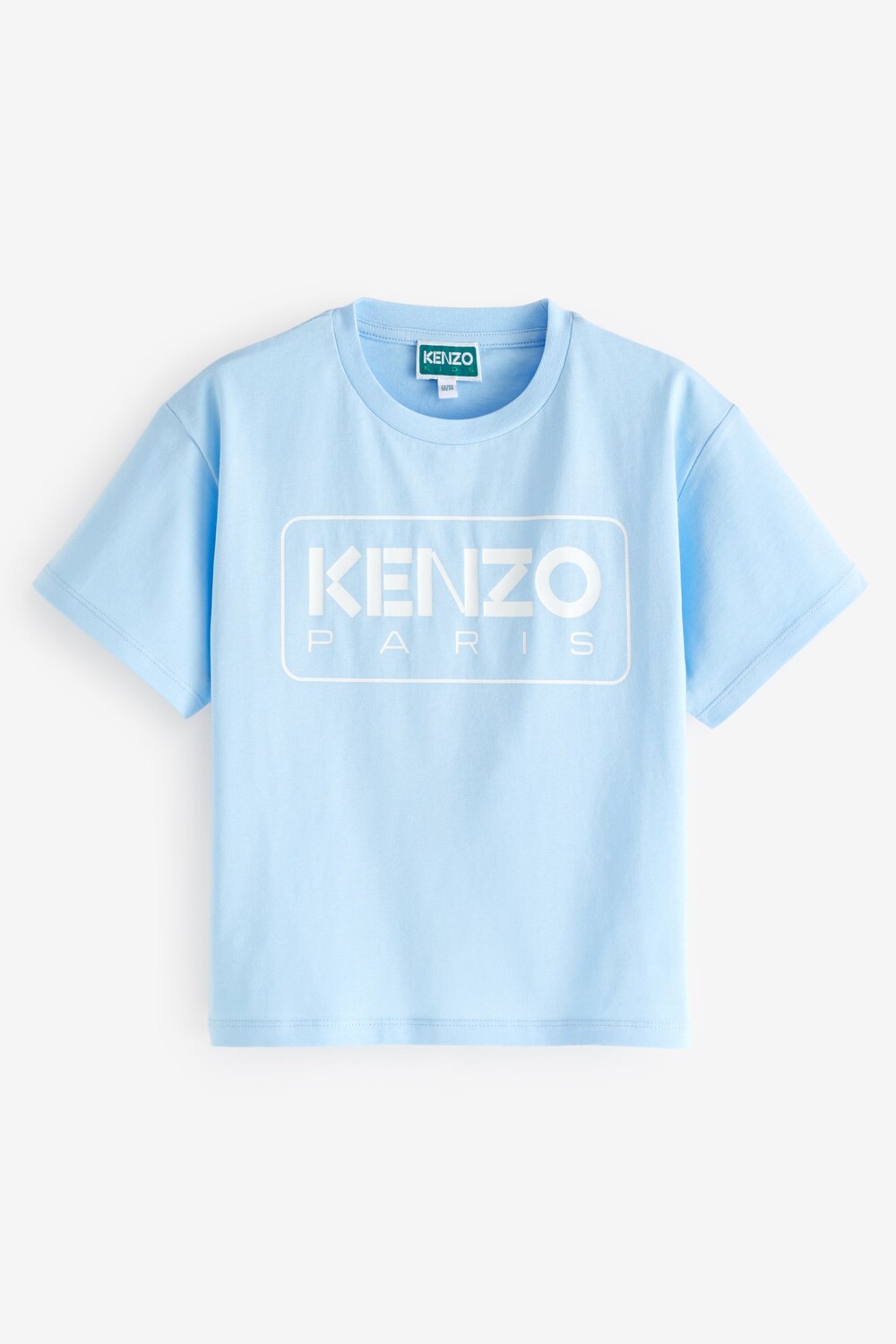 

Футболка с короткими рукавами и логотипом Kenzo Kids, синий