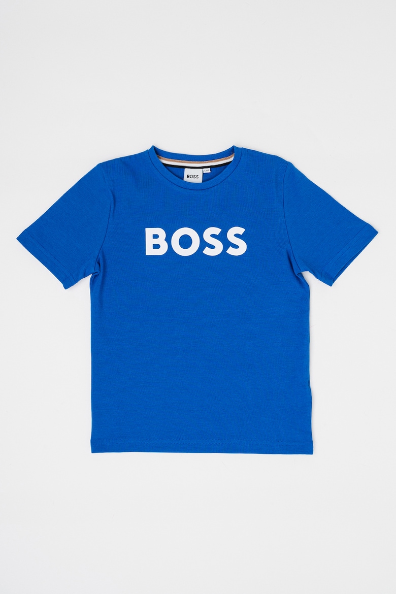 

Хлопковая футболка с логотипом Boss Kidswear, белый