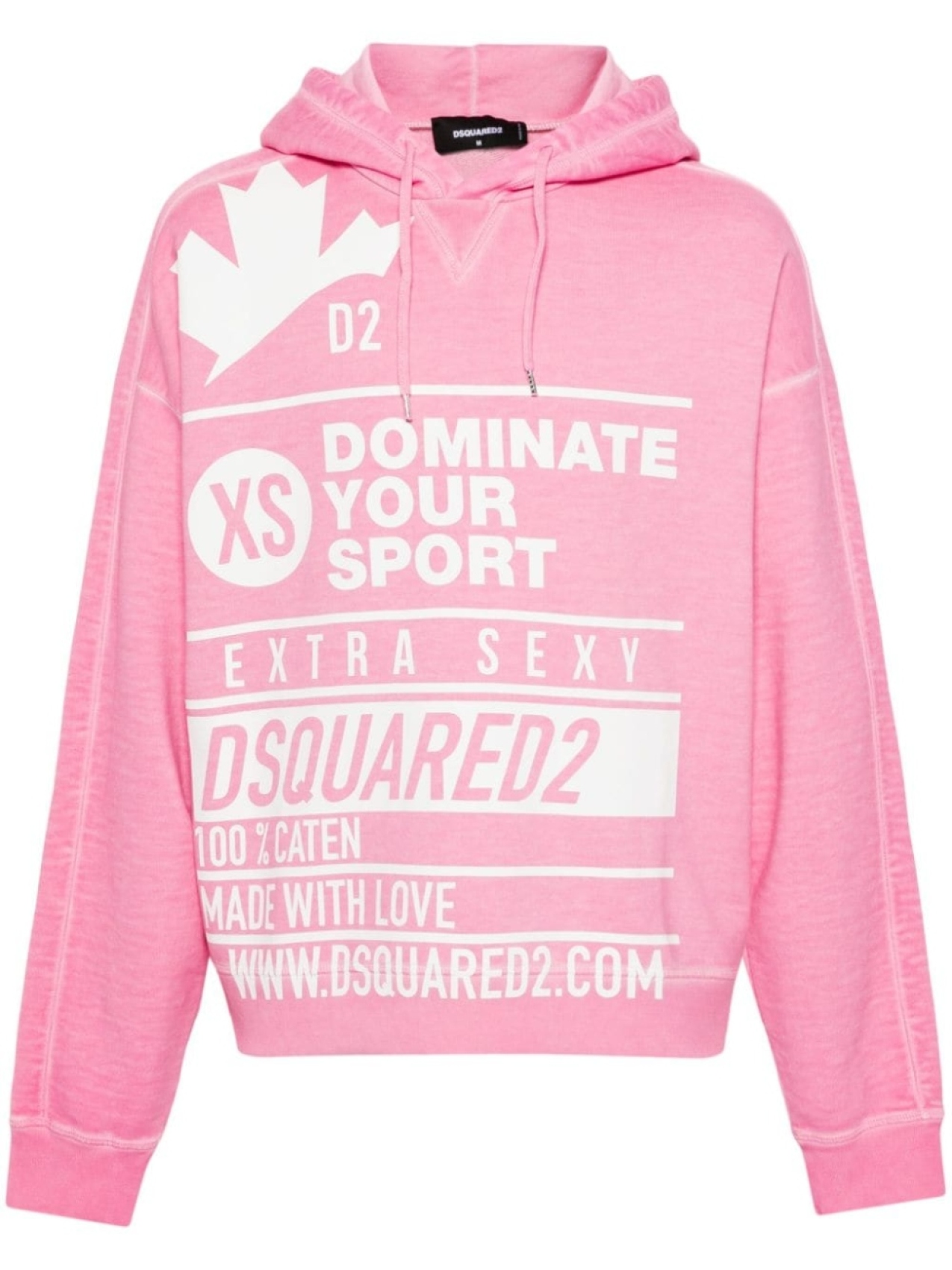 

Dsquared2 худи с логотипом, розовый