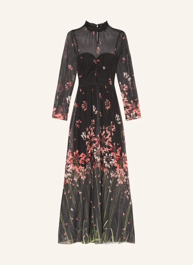 

Сетчатое платье susenaa с рукавами 3/4 Ted Baker, черный