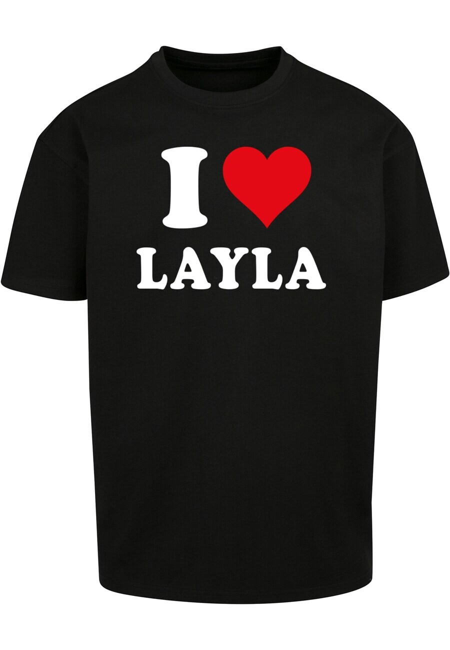 

Футболка Merchcode I LOVE LAYLA X, черный