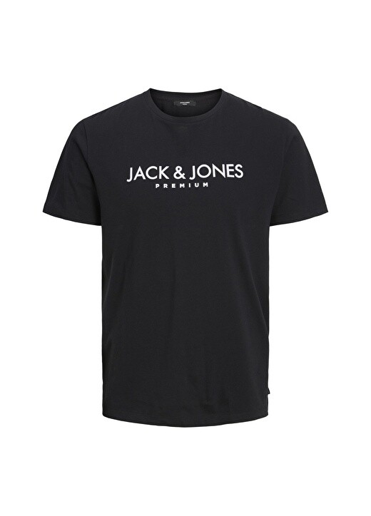 

Простая черная мужская футболка с круглым вырезом Jack & Jones