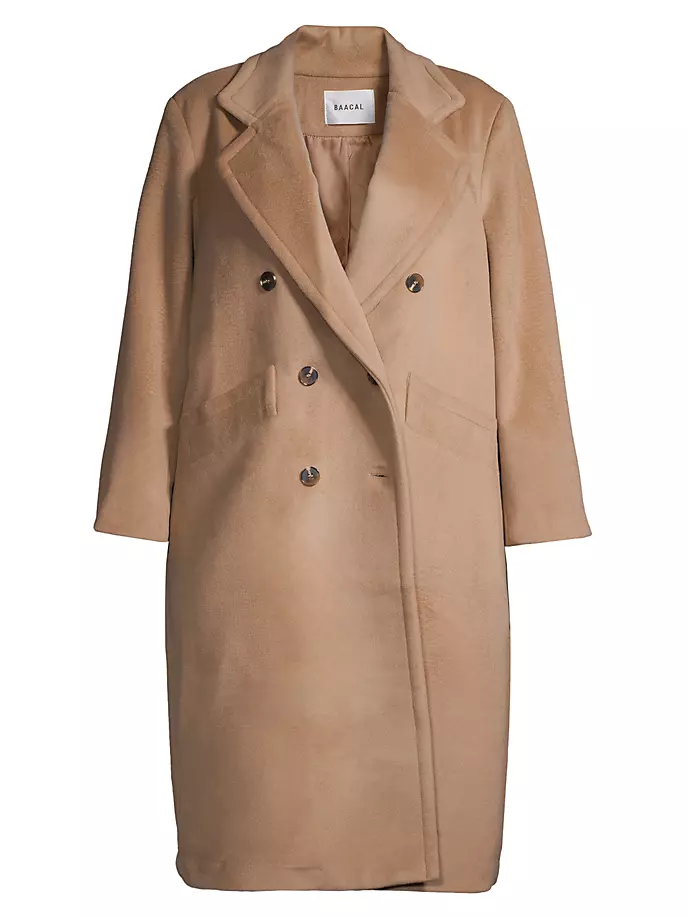

Двубортное пальто в стиле «автомобиль» Baacal, Plus Size, цвет camel