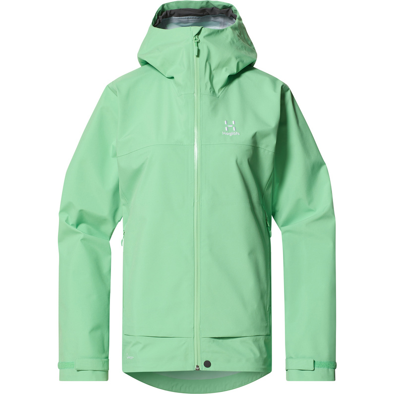 Женская непромокаемая куртка спереди Haglöfs, зеленый