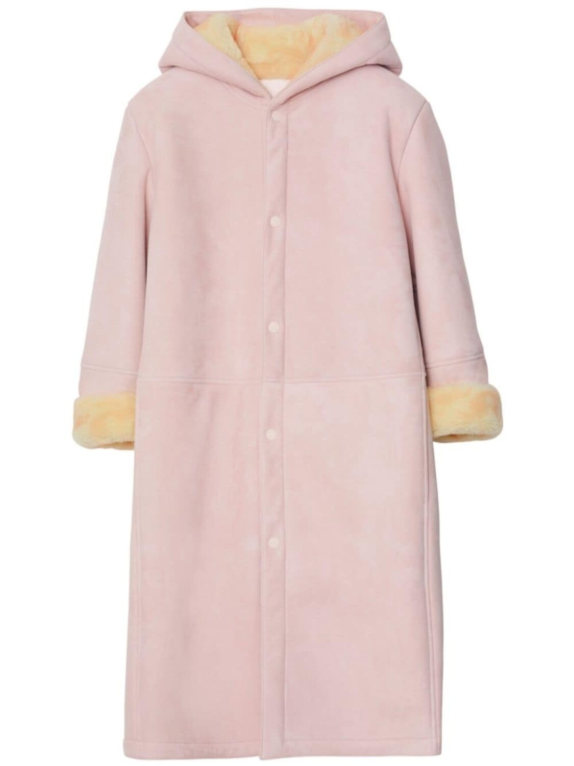 

Burberry дубленка с капюшоном, розовый