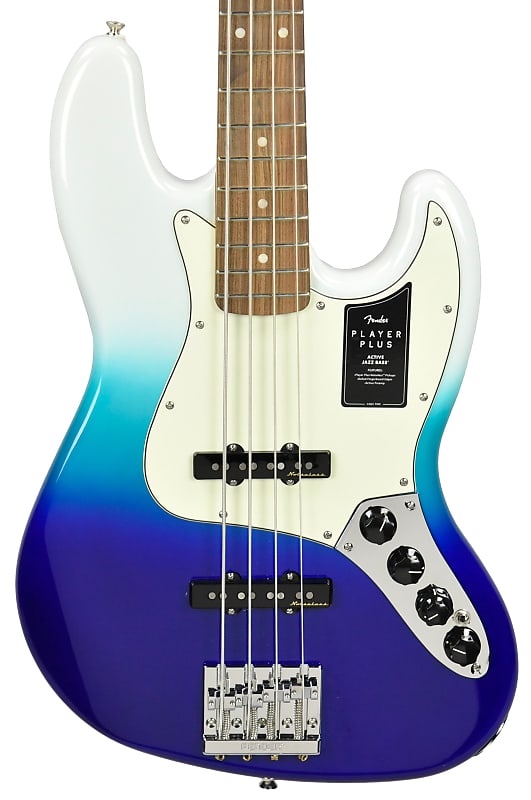 цена Fender Player Plus Jazz Bass в цвете Belair Blue