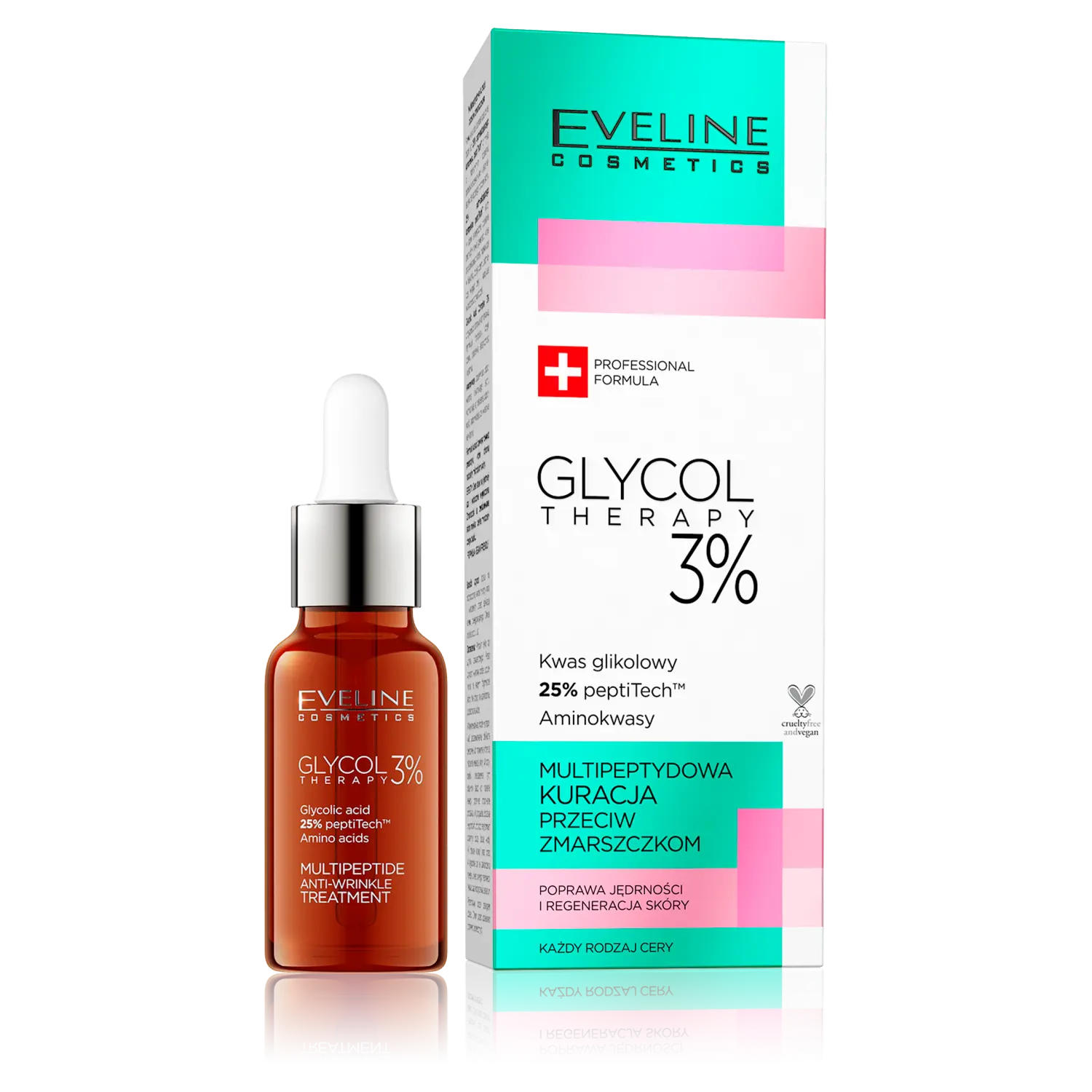 

Eveline Cosmetics Glycol Therapy мультипептидное средство против морщин для лица, 18 мл
