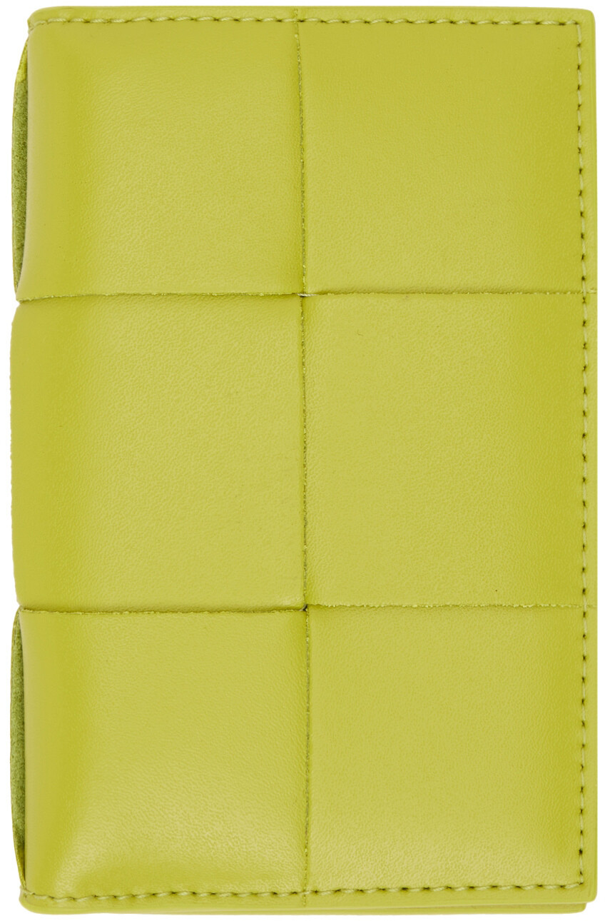 

Зеленая визитница Intrecciato Bottega Veneta