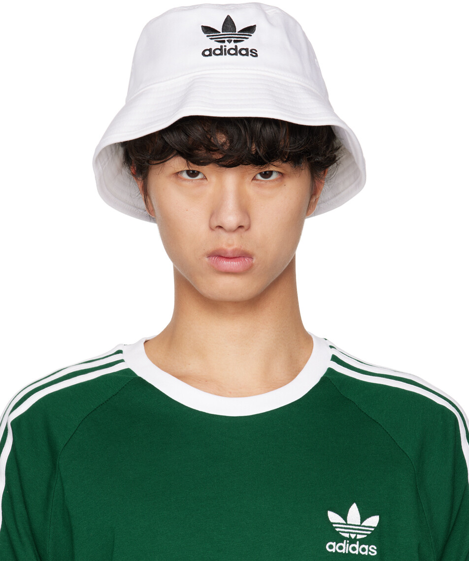 

Белая панама с трилистником adidas Originals