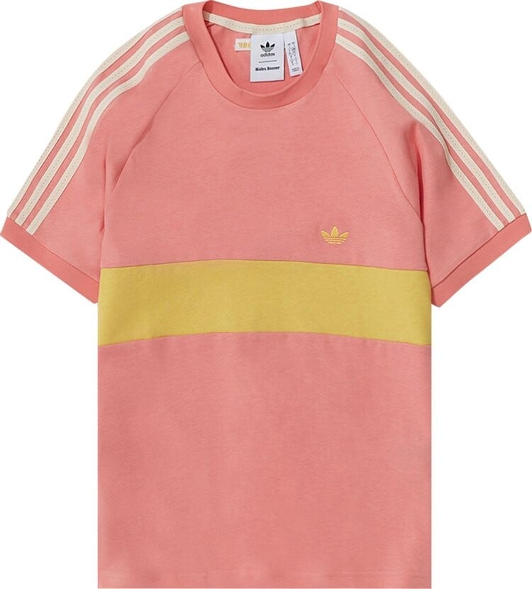 

Футболка adidas x Wales Bonner Short-Sleeve Tee 'Tactile Rose', розовый