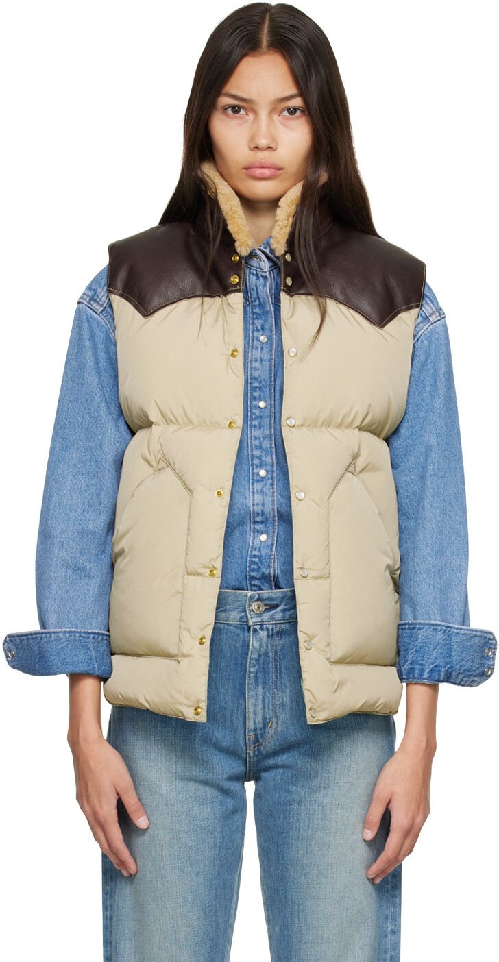 

Пуховик SSENSE Exclusive Beige Kourtney Down Rocky Mountain Featherbed