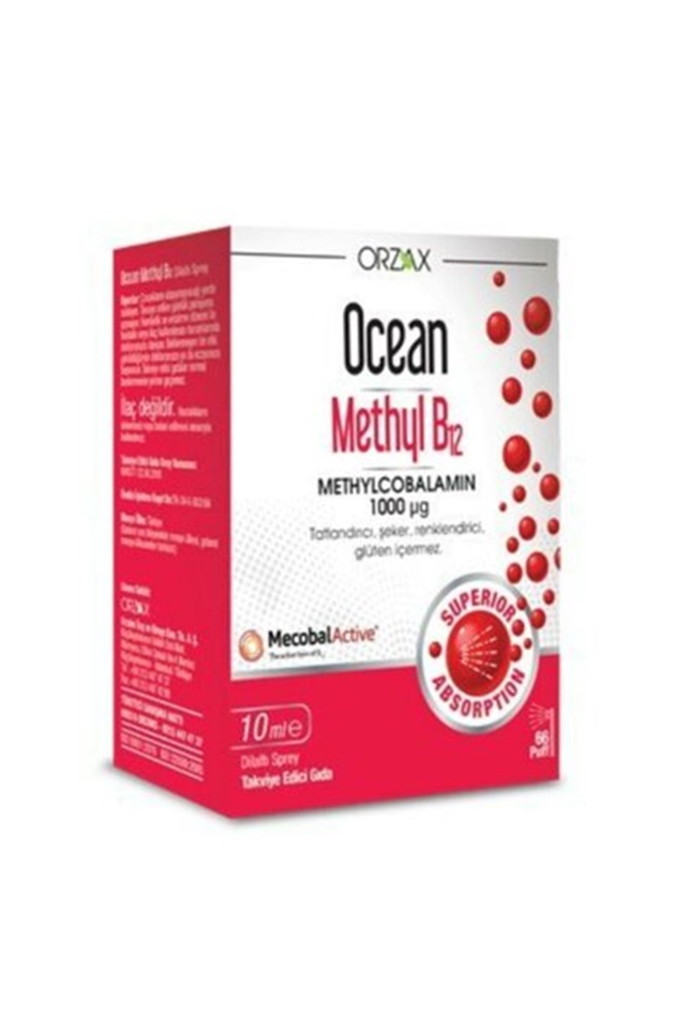 спрей orzax ocean methyl b12 1000 мкг 5 упаковок по 10 мл Ocean Methyl B12 1000 мг 5 мл спрей ORZAX