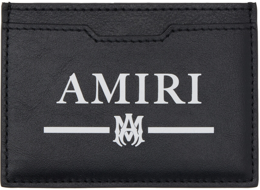 

Черная визитница с принтом AMIRI