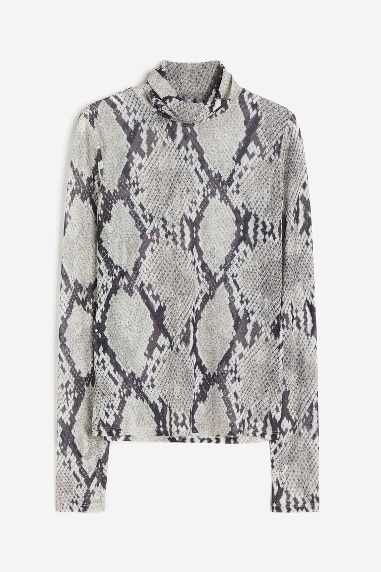 

Водолазка с высоким воротником H&M, серый