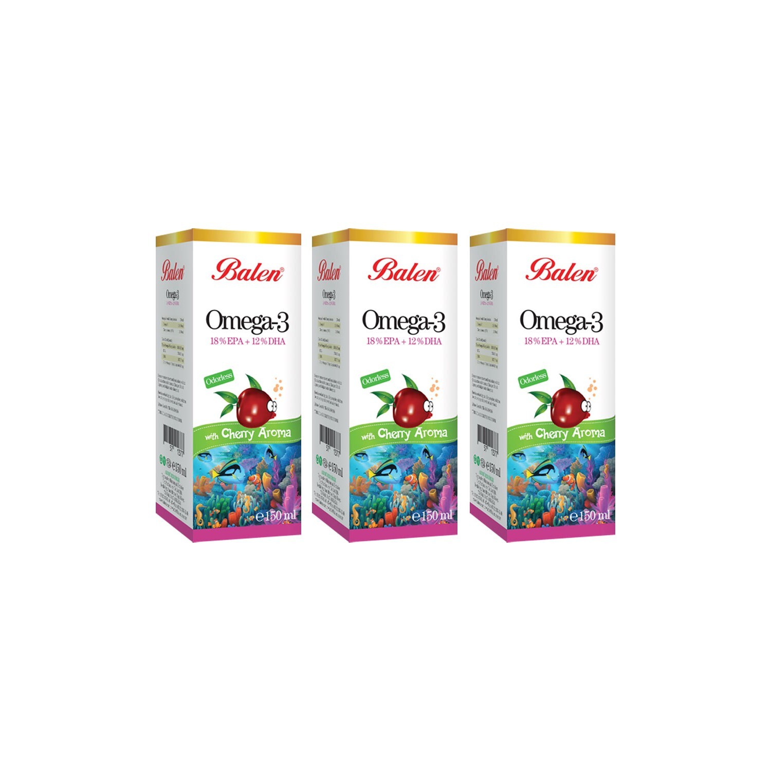 

Balen Omega 3 Рыбий жир со вкусом уксуса x 3 шт.