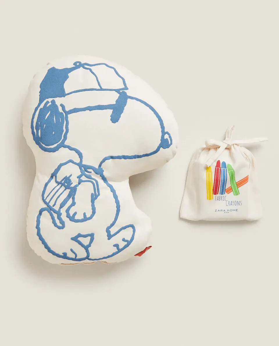 

Подушка для раскрашивания Zara Home Snoopy Peanuts, белый/синий