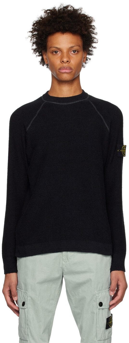 

Черная нашивка с круглым вырезом Stone Island