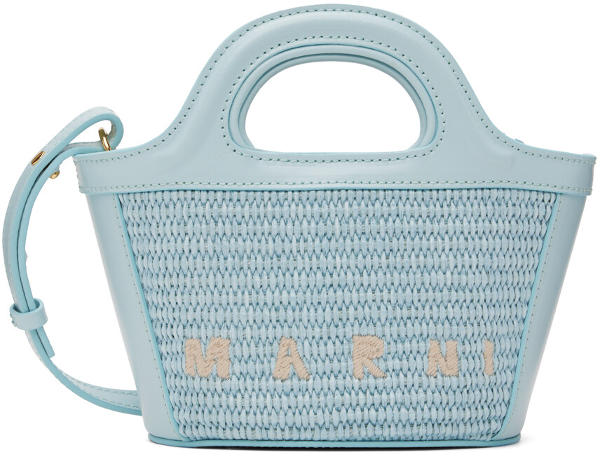 

Синяя объемная сумка Micro Tropicalia Marni