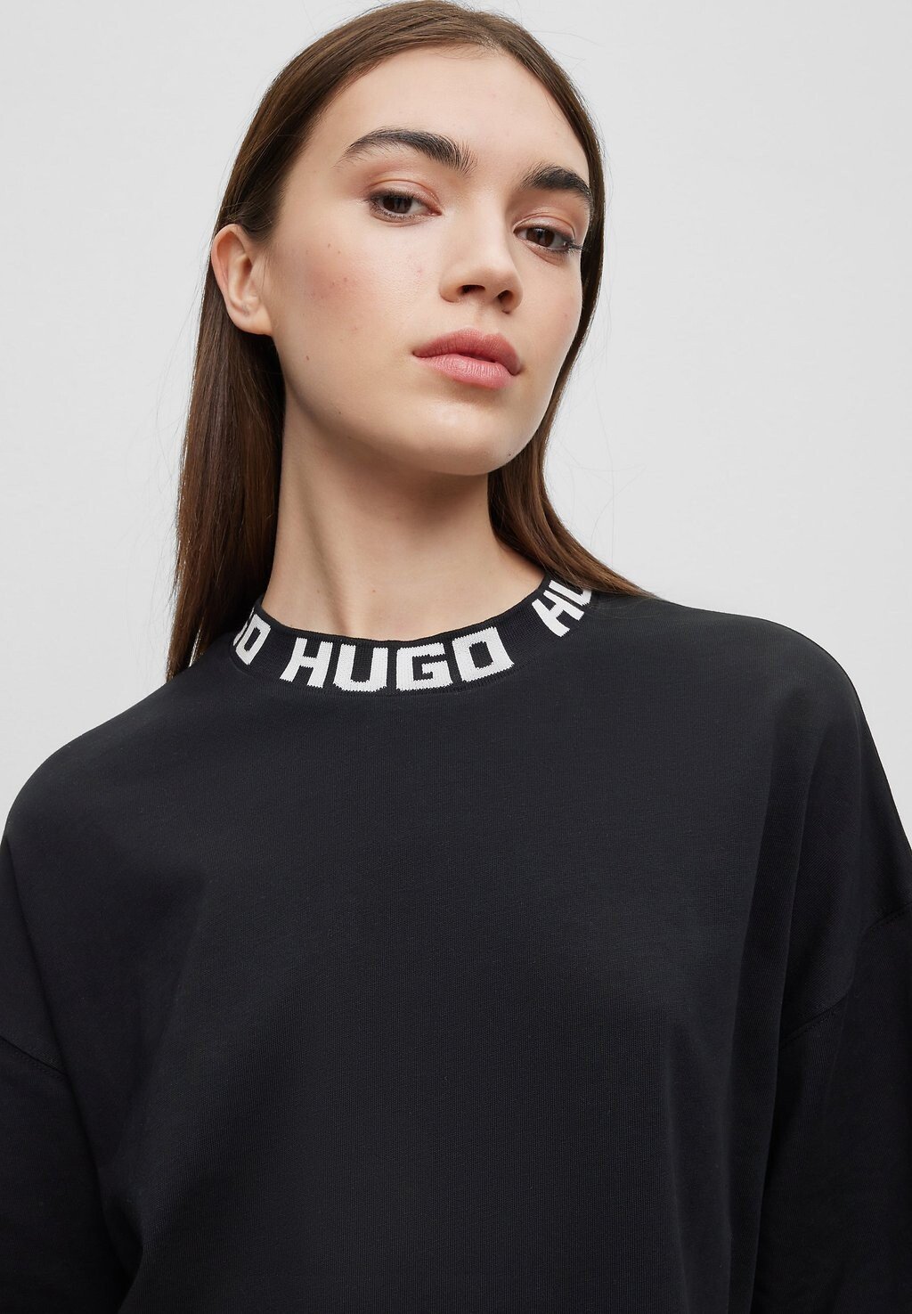 

Топ с длинными рукавами Dinaya HUGO, черный