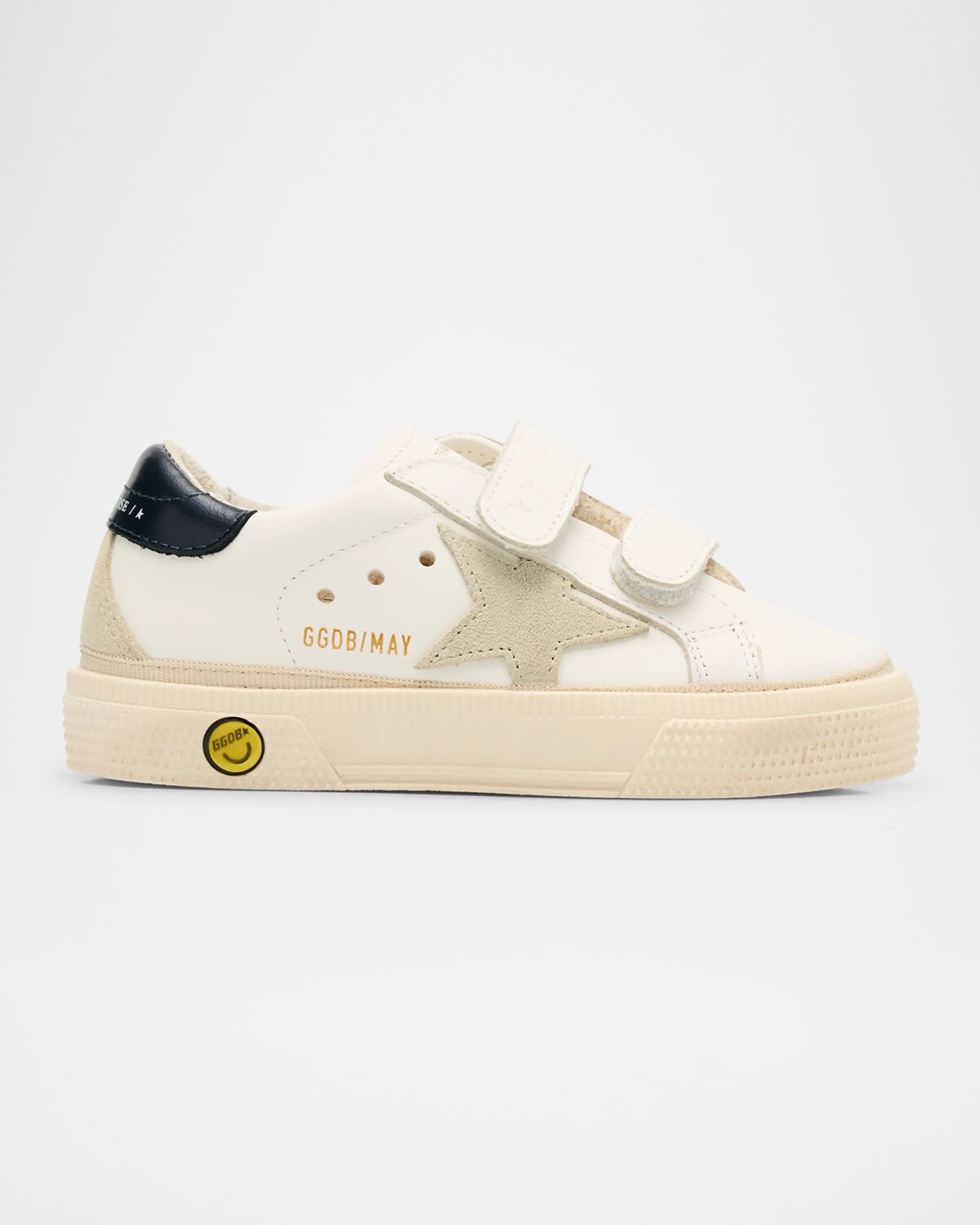 

Детские низкие кожаные кроссовки May School, для малышей/малышей Golden Goose, цвет White/Blue/Ice