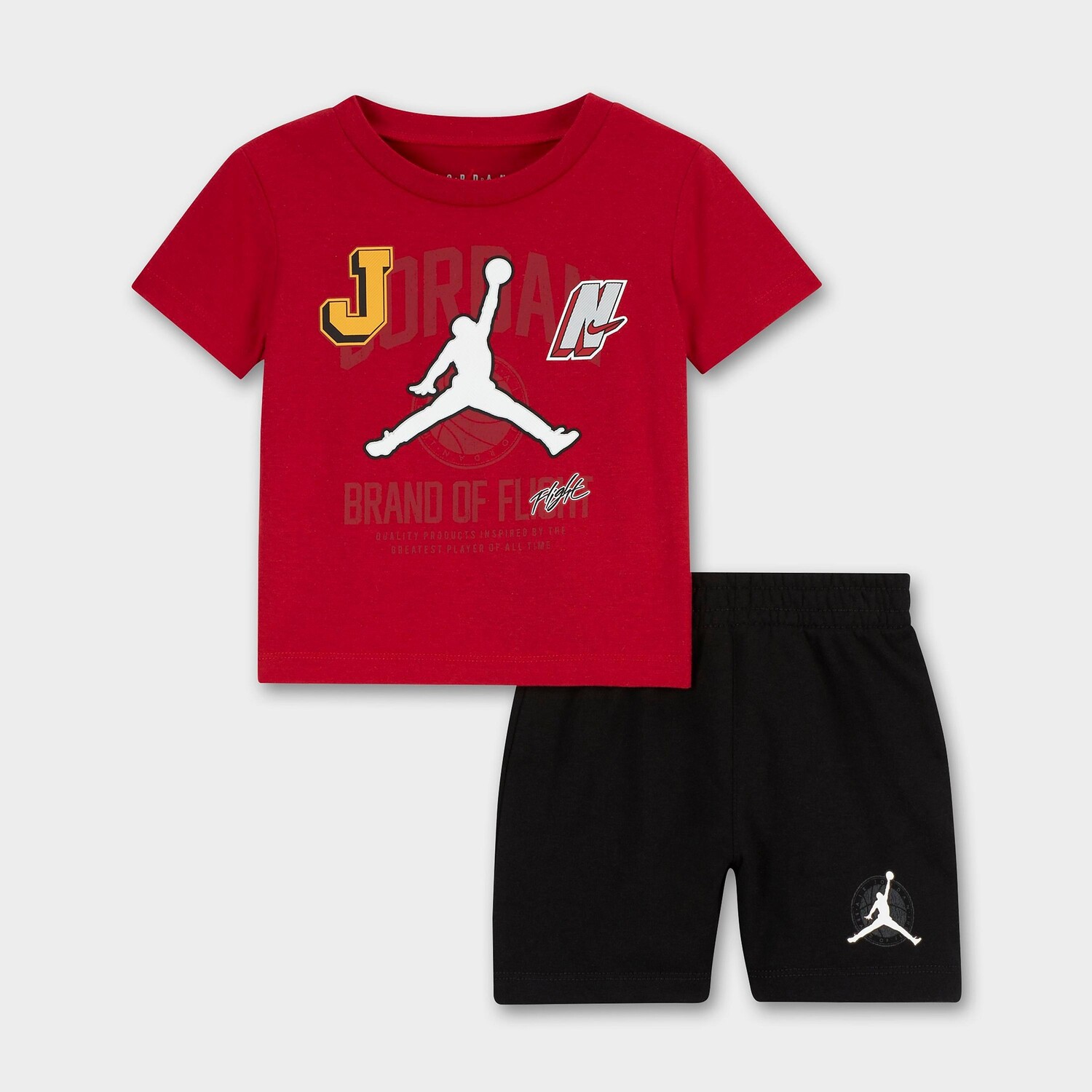 

Комплект из футболки и шорт для младенцев Jordan Gym 23 Nike, черный
