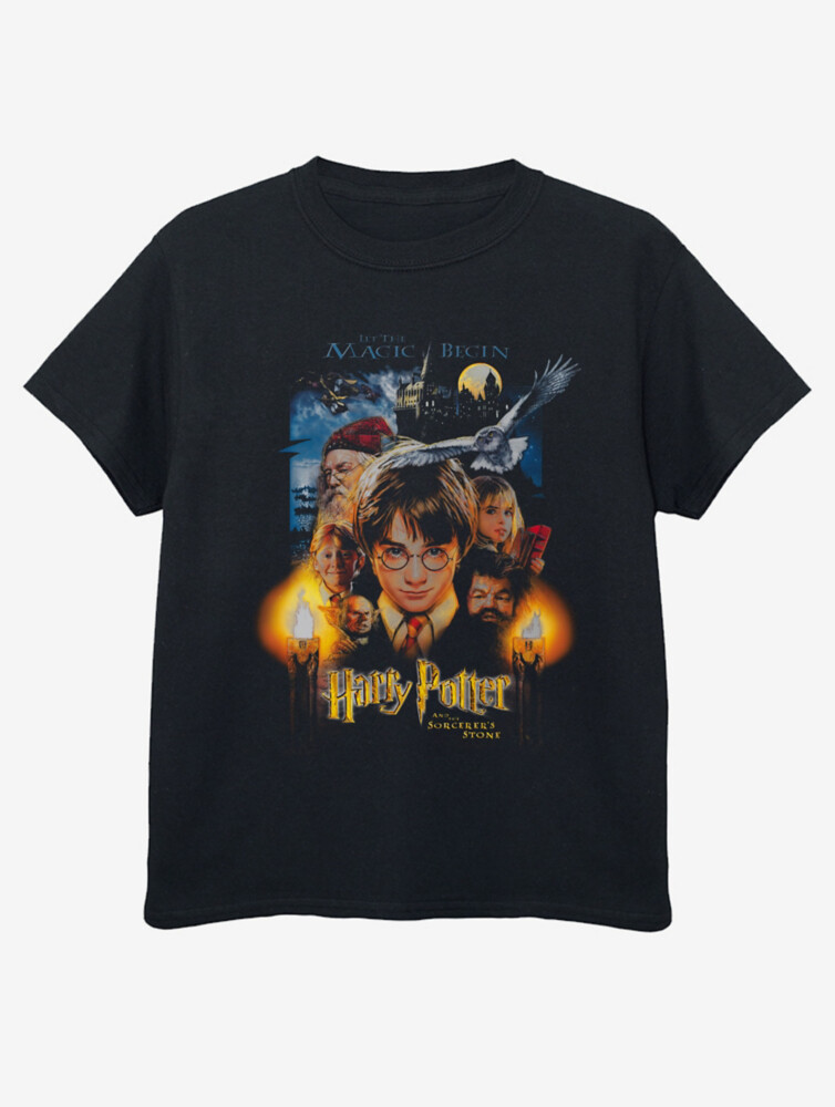 

NW2 Harry Potter Poster Kids Черная футболка с принтом George., черный