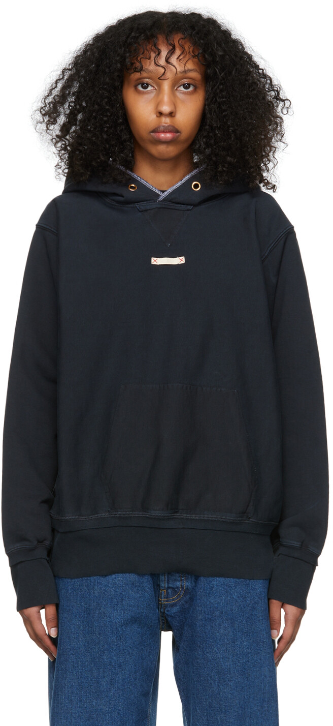 

Черный худи из хлопка Maison Margiela