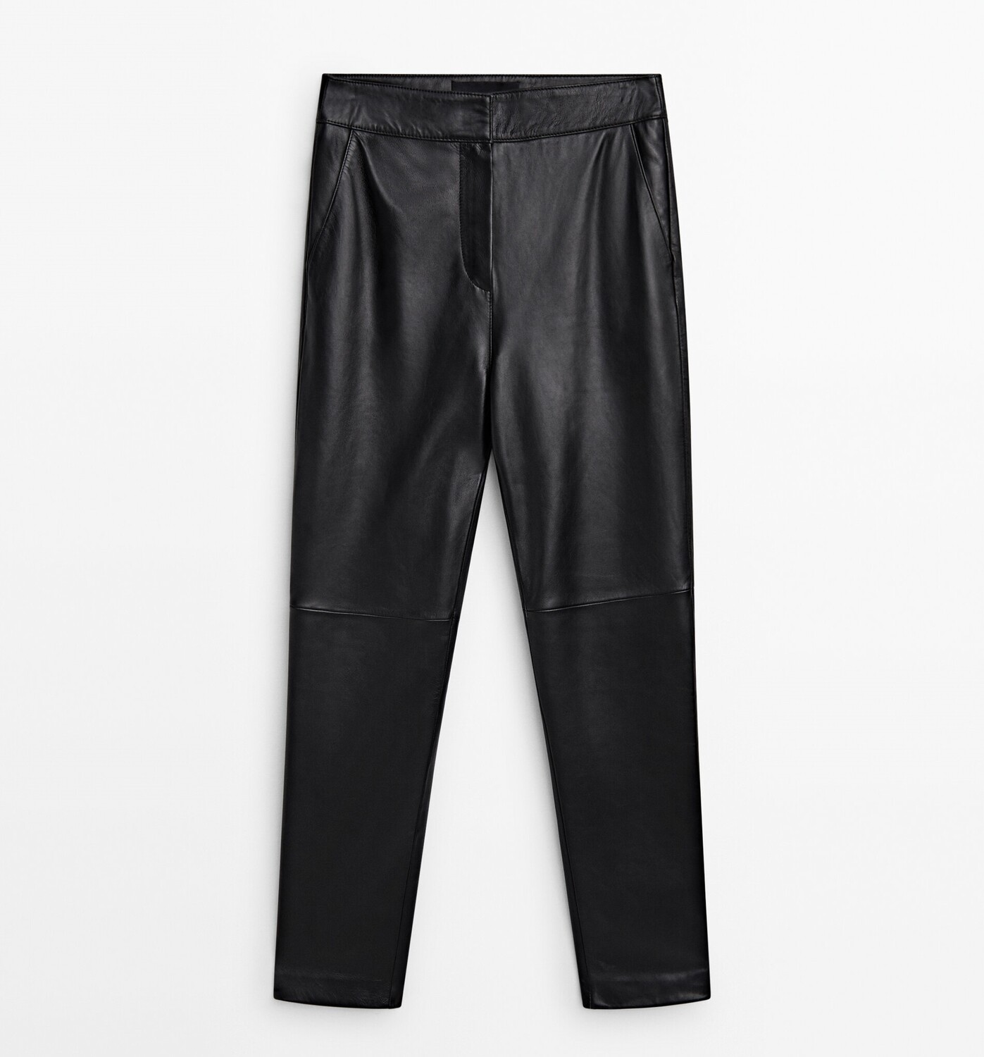 

Брюки Massimo Dutti Nappa Leather - Studio, черный