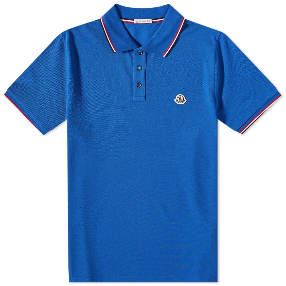 

Футболка Moncler Classic Logo Polo, Синий, Футболка Moncler Classic Logo Polo