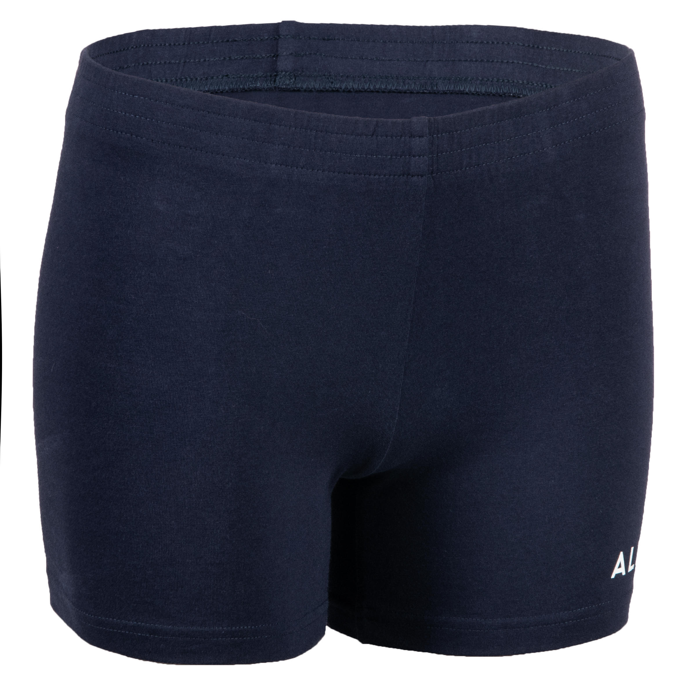 Шорты для волейбола V100 для девочек синие ALLSIX, темно-синий волейбольные шорты decathlon v100 allsix черный