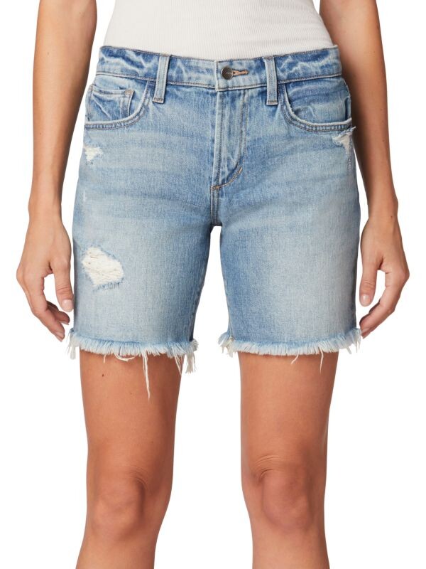 

Джинсовые Шорты - Бермуды Joe's Jeans Lara с эффектом потертости, indiana