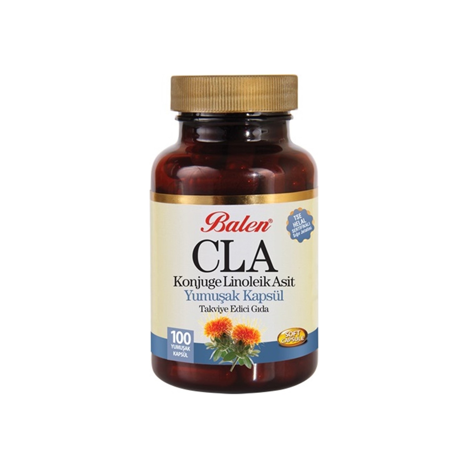 Пищевая добавка Balen CLA Сафлоровое масло 1380 мг, 100 капсул