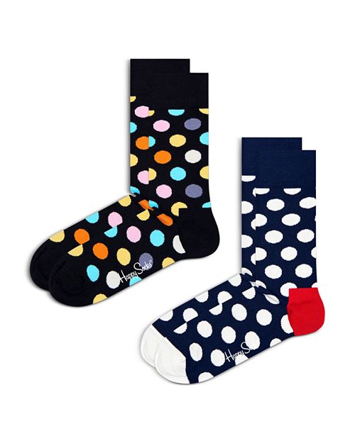 цена Классические носки Big Dot Crew, упаковка из 2 шт. Happy Socks, цвет Blue
