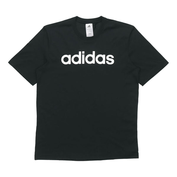 Футболка Adidas E Lin Tee Casual Sports Short Sleeve Black, Черный