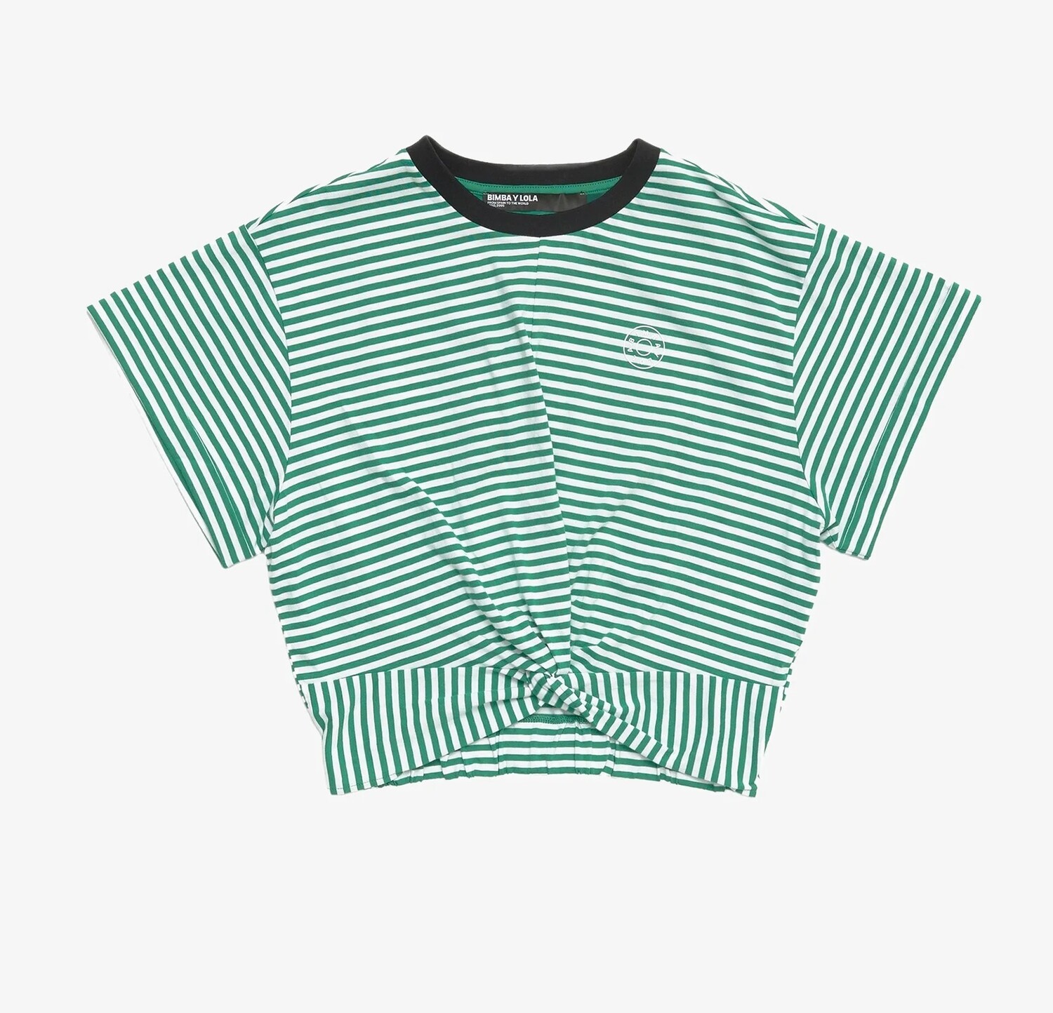 

Футболка Bimba Y Lola Knot Boxy Print, зеленый