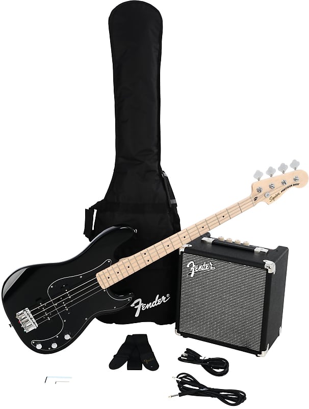 Squier Affinity Series Precision Bass PJ Pack Black с кленовой накладкой 0372981006