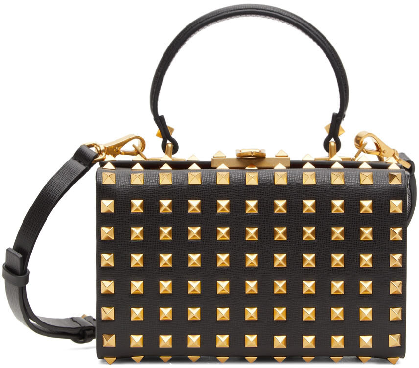

Черная сумка через плечо Rockstud Box Valentino Garavani