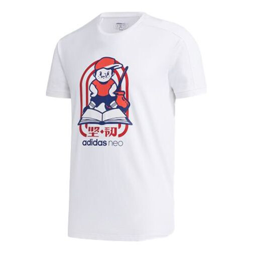 

Футболка Adidas neo Gk Tee4 Round Neck White T-Shirt, Белый