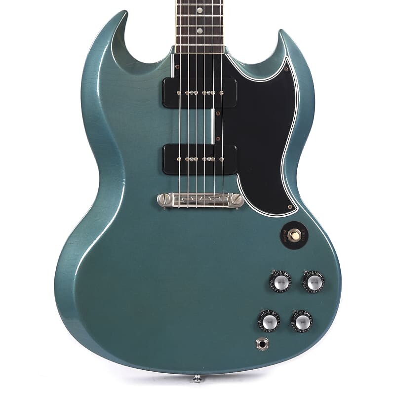 

Gibson Custom Shop 1963 SG Special Reissue Heavy Antique Pelham Blue Murphy Lab Ultra Light Aged (серийный номер CME01762)