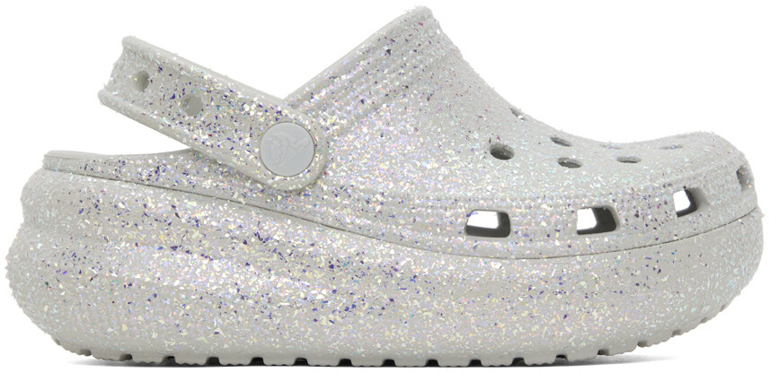 

Детские серые сабо с блестками Cutie Crush Crocs