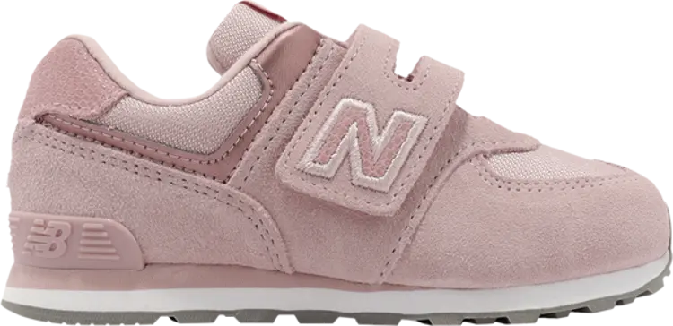 

Кроссовки New Balance 574 Hook & Loop Toddler Wide 'Pink Haze', розовый