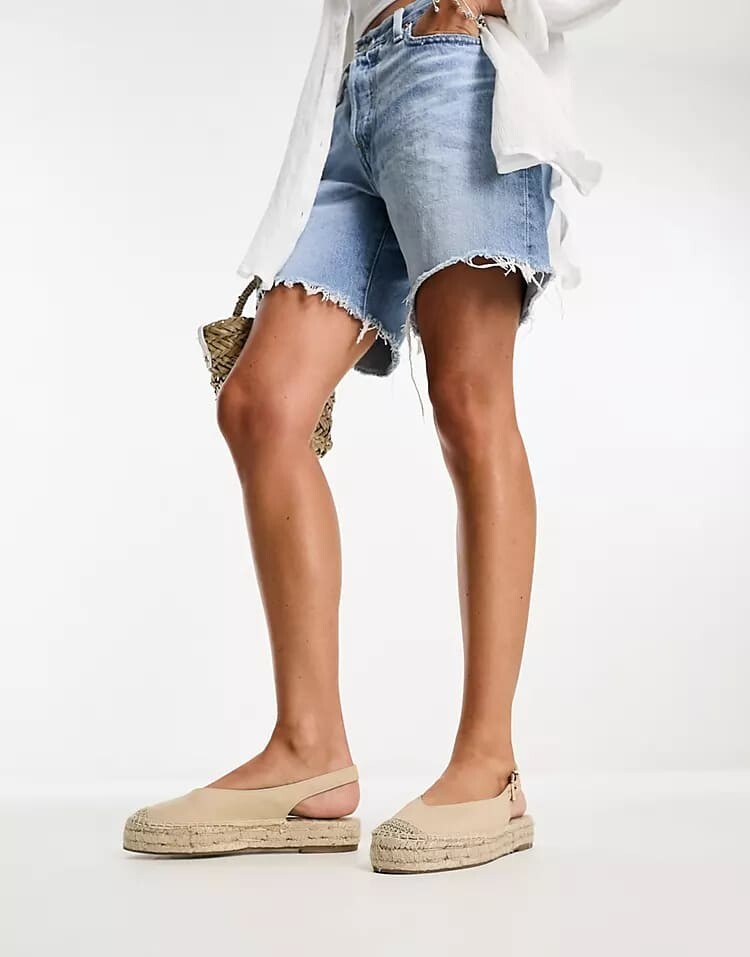 

Эспадрильи Stradivarius Sling Back, бежевый