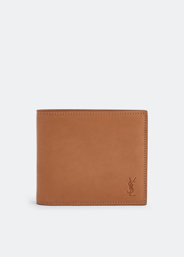 Кошелек SAINT LAURENT East/West Cassandre shadow wallet, коричневый