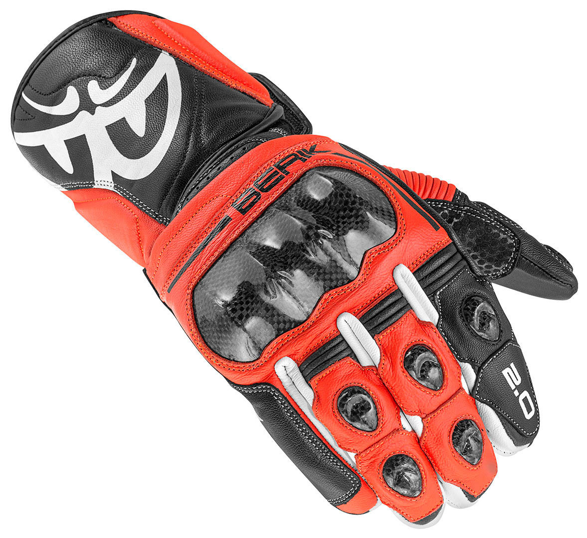 перчатки berik 2 0 st для мотоциклистов красный черный Перчатки Berik 2.0 ST для мотоциклистов, красный/черный