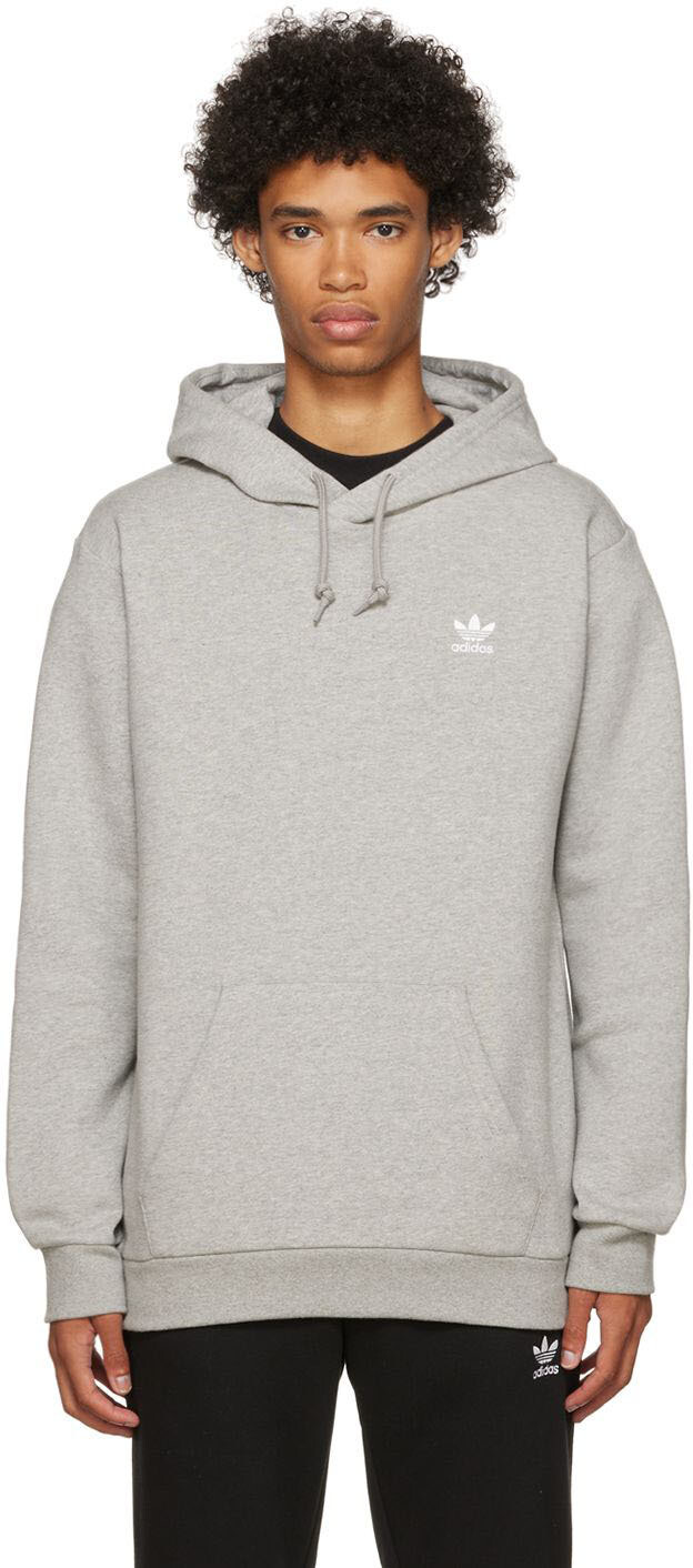 

Серый - Худи с трилистником Adicolor Essentials adidas Originals
