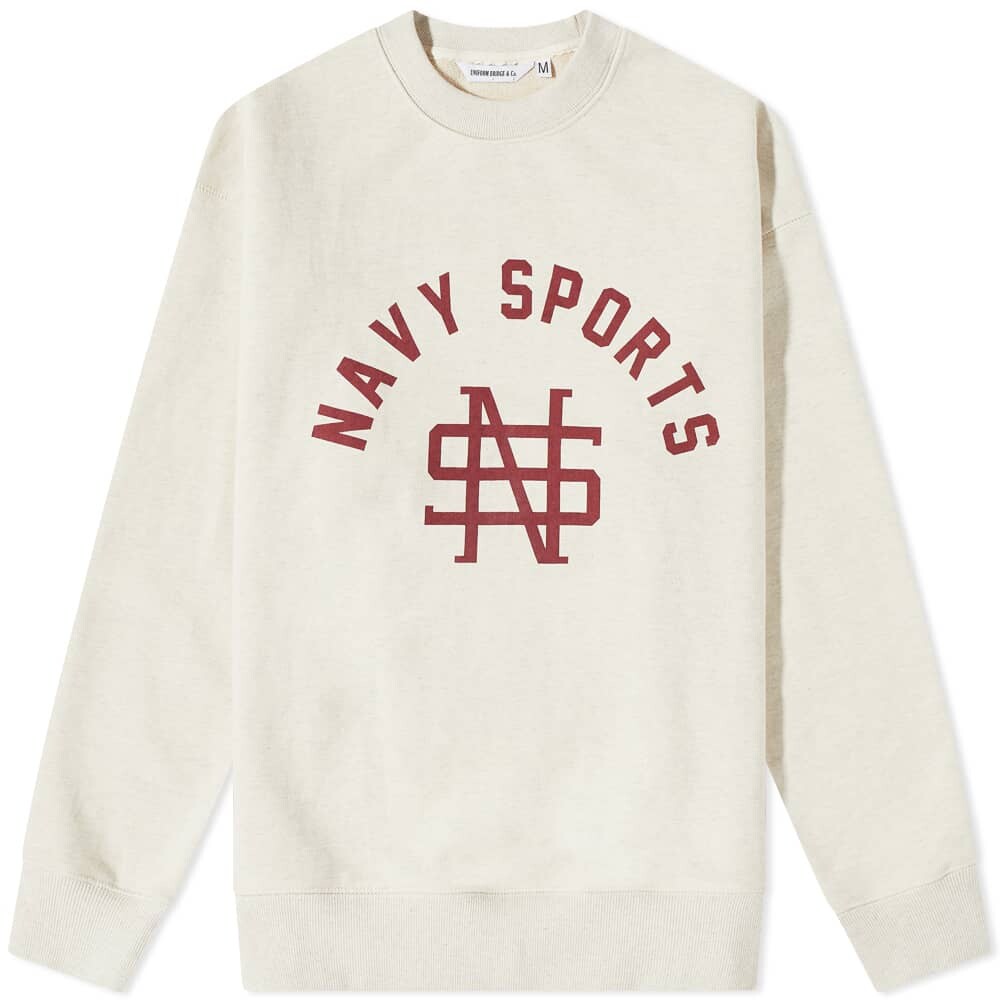 

Толстовка Uniform Bridge Navy Sports Crew Sweat, Белый