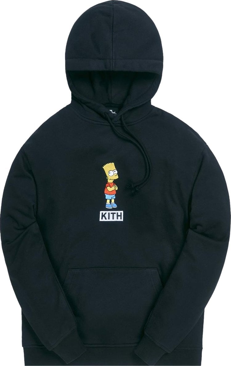 Худи Kith For The Simpsons Bart Logo Hoodie 'Black', черный - фото