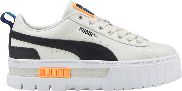 Кроссовки Puma Wmns Mayze Vaporous Grey Neon Citrus, серый