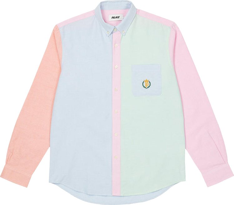 Рубашка Palace Mixed Oxford Shirt 'Multicolor', разноцветный